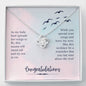 To My Daughter Necklace, Dear Daughter, Daughter Necklace, Gift For Daughter From Mom Dad, Necklace For Daughters, Daughter Necklaces From Mom Cogratulations, Meaningful Necklace Message Card and Gift Box Styles on Birthday, Christmas, Anniversary  Love K