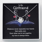 To My Girlfriend Love Knot Necklace Jewelry For Girlfriend Gift For Girlfriend On Birthday Anniversary With, Love Knot Meaningful Necklace Message Card and Gift Box Styles on Birthday, Christmas, Anniversary  Love Knot