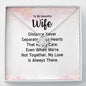 Couples Gifts, Beautiful Wife Necklace Gifts From Husband, Wedding Anniversary Jewelry For Wife From Husband, Wife Birthday From Husband, To My Unbiological Sister Message Card and Gift Box styles On Birthday, Christmas, Anniversary  Love Knot