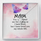 To My Mom Necklace, Mother's Day Necklace, Gift for Mom from Daughter, Son, Amazing Mom, Perfect Mother Mother's Day Gift, Love Knot Necklace Message Card and Gift Box Styles on Birthday, Christmas, Anniversary  Love Knot
