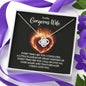 Couples Gifts, To My Gorgeous Wife Necklace Gifts From Husband, Wedding Anniversary Jewelry For Wife From Husband, Wife Birthday From Husband, To My Soulmate Message Card and Gift Box styles On Birthday, Christmas, Anniversary  Love Knot