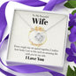 Wife Necklace Gifts From Husband, Wedding Anniversary Jewelry For Wife From Husband, Wife Birthday From Husband, Necklaces For Wife From Husband To My Wife Necklace, Necklace Message Card and Gift Box Styles on Birthday, Christmas, Anniversary  Love Knot
