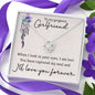 To My Gorgeous Girlfriend Necklace, Brother to Sister, Birthday For Sister from Brother, Love Knot Meaningful Necklace Message Card and Gift Box Styles on Birthday, Christmas, Anniversary Love Knot