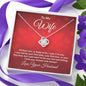 Couples Gifts,My Wife Necklace Gifts From Husband, Wedding Anniversary Jewelry For Wife From Husband, Wife Birthday From Husband, To My Soulmate Message Card and Gift Box styles On Birthday, Christmas, Anniversary  Love Knot