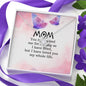 To My Mom Necklace, Mother's Day Necklace, Gift for Mom from Daughter, Son, Amazing Mom, Perfect Mother Mother's Day Gift, Love Knot Necklace Message Card and Gift Box Styles on Birthday, Christmas, Anniversary  Love Knot