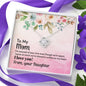 To My Mommy Necklace, Dear Mom, Mother's Day Necklace, Gift for Mom from Daughter, Amazing Mom, Perfect Mom, Happy Mother's Day Gifts, Love Knot Necklace Message Card and Gift Box Styles on Birthday, Christmas, Anniversary  Love Knot