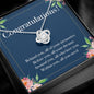 Graduation Gift Necklace for Girls- College, High School, Elementary School, Senior Graduation, Meaningful Necklace Message Card and Gift Box Styles on Birthday, Christmas, Anniversary1 Love Knot