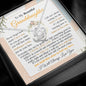 To My Beautiful Granddaughter Necklace From Grandma Grandpa, Jewelry Gift For Granddaughter With Gift Box And  Message Card, Floral Wreath Leaf Art Love Knot