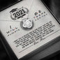 Friends Movie Graduation To My Daughter from Mom Necklace Gift Class Of 2021 i Will Be There For You Love Knot Necklace Luxury Jewelry On Birthday, Christmas, Xmas, with Message Card and4 Gift Box