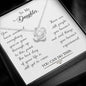 To My Amazing Daughter Necklace, Dear Daughter, Daughter Necklace, Gift For Daughter From Mom Dad, Step Daughter, Necklace For Daughter Gift, Meaningful Necklace Message Card and Gift Box Styles on Birthday, Christmas, Anniversary  Love Knot