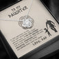 To My Daughter Necklace, Daughter Father Necklace, Daughter Gift from Dad