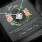 To My Mom Necklace, I Love You, Dear Mom, Mother's Day Necklace, Gift for Mom from Daughter Son, Amazing Mom, Perfect Mother, Happy Mother's Day Gift, Together, Love Knot Necklace Message Card and Gift Box Styles on Birthday, Christmas, Anniversary Love K