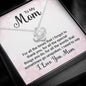 to My Mom, Christmas Christmas Wishbone Necklace, Gifts to My Mother, Mum Gifts from Daughter, Necklace from Daughter with, Love Knot Meaningful Necklace Message Card and Gift Box Styles on Birthday, Christmas, Anniversary Love Knot