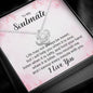 To My Soulmate Necklace for her Jewelry For Her Couples Gifts Necklaces For Soul Mate Christmas Jewelry, Love Knot Meaningful Necklace Message Card and Gift Box Styles on Birthday, Christmas, Anniversary Love Knot