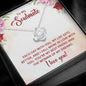 To My Soulmate Necklace I Love You Wife Love Knot Message Card and Box Gift Set for Girlfriend Women from Husband Boyfriend Couples, Meaningful Necklace Message Card and Gift Box Styles on Birthday, Christmas, Anniversary Love Knot
