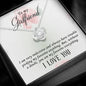 Girlfriend Necklace, To My Girlfriend Necklace, Gift For Her, Necklace For Girlfriend, Dear Wife, Jewelry For Women, Jewelry For Wife, Love Knot Meaningful Necklace Message Card and Gift Box Styles on Birthday, Christmas, Anniversary Love Knot