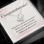 Graduation Gift Necklace for Girls- College, High School, Elementary School, Senior Graduation, Meaningful Necklace Message Card and Gift Box Styles on Birthday, Christmas, Anniversary9 Love Knot