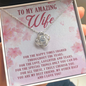 To My Amazing Wife For The Happy Times Shared Throughout The Years Necklace
