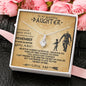 To My Daughter Necklace, Daughter Father Necklace, Daughter Gift from Dad