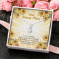 Dear Bonus Mom with Sunflower And Sunshine Necklace You Are My Sunshine Alluring Beauty Necklace Luxury Jewelry On Birthday, Christmas, Mother's Day Gift with Message Card and3 Gift Box