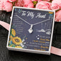 Rachel Personalized Sunflower To My Aunt Necklace You Are Like My Second Mom Alluring Beauty Necklace Pendant On Birthday, Christmas, Mother's Day Gift. with Message Card and2 Gift Box
