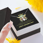 Baby Yoda To My Mommy - Yoda Best Mom In The Galaxy Necklace Happy Mother's Day