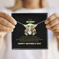 Baby Yoda To My Mommy - Yoda Best Mom In The Galaxy Necklace Happy Mother's Day