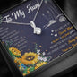 Rachel Personalized Sunflower To My Aunt Necklace You Are Like My Second Mom Alluring Beauty Necklace Pendant On Birthday, Christmas, Mother's Day Gift. with Message Card and2 Gift Box