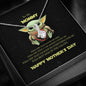 Baby Yoda To My Mommy - Yoda Best Mom In The Galaxy Necklace Happy Mother's Day