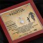 To My Daughter Necklace, Daughter Father Necklace, Daughter Gift from Dad