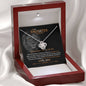 To MY Daughter from Dad Necklace This Old Lion Will Always Have Your Back Love Knot Necklace Luxury Jewelry On Birthday, Christmas, Xmas, Graduation with Message Card and Gift Box