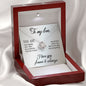 To My Love "Promise NecklaceGift for Fiance, Girlfriend, Future Wife, Wife. Fiance, Girlfriend, Future Wife, Wife Gift, Love Knot Meaningful Necklace Message Card and Gift Box Styles on Birthday, Christmas, Anniversary Love Knot