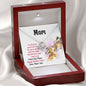 To My Mommy Necklace, Dear Mom, Mother's Day Necklace, Gift for Mom from Son, Amazing Mom, Perfect Mom, Happy Mother's Day Gifts, Love Knot Necklace Message Card and Gift Box Styles on Birthday, Christmas, Anniversary  Love Knot