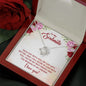 To My Soulmate Necklace I Love You Wife Love Knot Message Card and Box Gift Set for Girlfriend Women from Husband Boyfriend Couples, Meaningful Necklace Message Card and Gift Box Styles on Birthday, Christmas, Anniversary Love Knot
