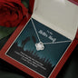 Couples Gifts Necklace To My Better Half Necklace Gifts For My Wife, I Love You, Happy Anniversary My Love, Love Knot Meaningful Necklace Message Card and Gift Box Styles on Birthday, Christmas, Anniversary Love Knot