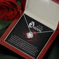 Couples Gifts, Beautiful Queen Necklace Gifts From Husband, Wedding Anniversary Jewelry For Wife From Husband, Wife Birthday From Husband, To My Soulmate Message Card and Gift Box styles On Birthday, Christmas, Anniversary  Love Knot
