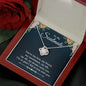 To My Beautiful Soulmate Necklace for her Jewelry For Her Couples Gifts Necklaces For Soul Mate Christmas Jewelry Romantic, Love Knot Meaningful Necklace Message Card and Gift Box Styles on Birthday, Christmas, Anniversary  Love Knot