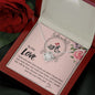 The Love Knot Necklace To My Love Knot Necklace, Happy First anniversary, Unique Gift from Husband, Best Jewelry for Wife, Dear Wife, Necklace Message Card and Gift Box Styles on Birthday, Christmas, Anniversary  Love Knot