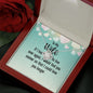 Couples Gifts, Smokin' Wife Necklace Gifts From Husband, Wedding Anniversary Jewelry For Wife From Husband, Wife Birthday From Husband, To My Unbiological Sister Message Card and Gift Box styles On Birthday, Christmas, Anniversary  Love Knot