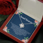 Soul Sisters Necklace- Best Friend Jewelry, Long Distance, Quotes, Friends Forever, Gift Best Friend, Lotus Meaningful Necklace Message Card and Gift Box Styles on Birthday, Christmas, Anniversary1 Love Knot
