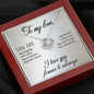 To My Love "Promise NecklaceGift for Fiance, Girlfriend, Future Wife, Wife. Fiance, Girlfriend, Future Wife, Wife Gift, Love Knot Meaningful Necklace Message Card and Gift Box Styles on Birthday, Christmas, Anniversary Love Knot