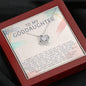 Goddaughter Necklace- Godmother-Goddaughter Gift, Goddaughter Jewelry, Goddaughter Gifts, Goddaughter Baptism, Meaningful Message Card and Gift Box Styles on Birthday, Christmas, Anniversary  Love Knot