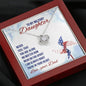 To My Daughter Necklace, Dear Daughter, Daughter Necklace, Gift For Daughter From Dad, Necklace For Daughter, Daughter Necklaces From Dad, Cogratulations, Meaningful Necklace Message Card and Gift Box Styles on Birthday, Christmas, Anniversary  Love Knot