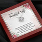 To My Wife Necklace Romantic Gifts For Her Unique Necklaces For Wife From Husband Cute Valentines Day Anniversary Birthday For Wife, Meaningful Necklace Message Card and Gift Box Styles on Birthday, Christmas, Anniversary Love Knot