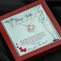 Couples Gifts, Nusre Wife Necklace Gifts From Husband, Wedding Anniversary Jewelry For Wife From Husband, Wife Birthday From Husband, To My Wife Message Card and Gift Box styles On Birthday, Christmas, Anniversary  Love Knot
