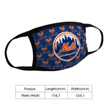 Load image into Gallery viewer, FAN New York Mets Face Mask Reusable Fabric Mask Protective Mouth Gifts