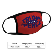 Load image into Gallery viewer, Trump Pence 2020 Face Mask Blue Football Face Mask Fabric Reusable Washable