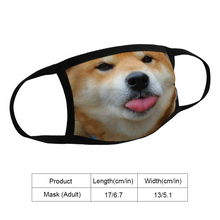Load image into Gallery viewer, Shiba Inu Dog Reusable Fabric Mask Protective Mouth Face Mask Funny