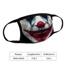 Load image into Gallery viewer, JOKER - Joaquin Phoenix Face Mask Reusable Fabric Mask Protective Mouth Unique