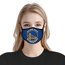 Load image into Gallery viewer, FAN Golden State Warriors Face Mask Reusable Fabric Mask Protective Mouth